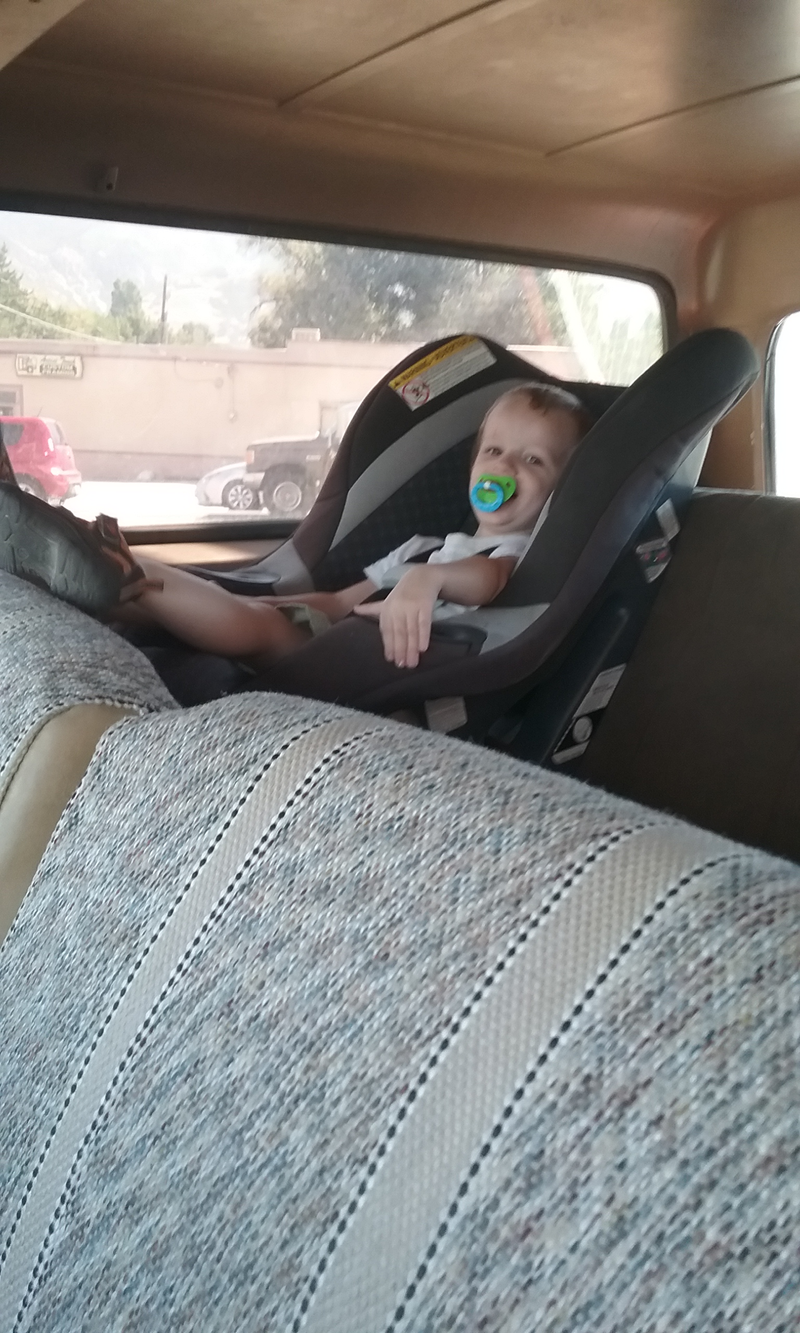 Tiny mechanic approves the new purchase.